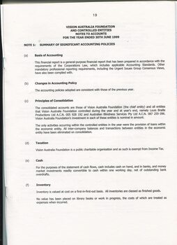 Notes to and forming part of the accounts