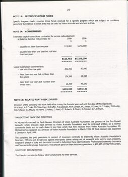 Notes to and forming part of the accounts