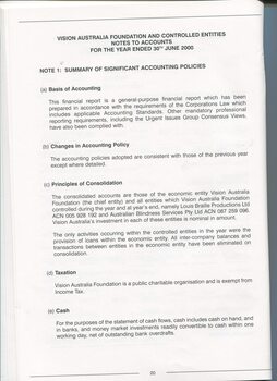 Notes to and forming part of the accounts
