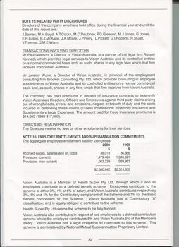 Notes to and forming part of the accounts