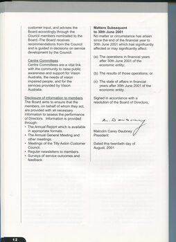 Directors report, activities and review of operations