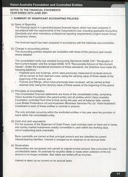 Notes to and forming part of the accounts