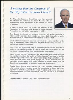 Message from the Tilly Aston Customer Council chairman