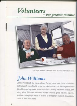 Profile of volunteer John Williams in Mildura