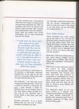 Profile of clients Dorothy and Les Williams
