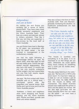 Profile of clients Joe and Dulcie Brown in Bendigo