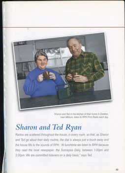 Profile of clients Sharon and Ted Ryan who listen to 3RPH