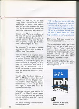 Profile of clients Sharon and Ted Ryan who listen to 3RPH