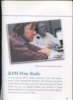 Overview of RPH Print Radio services