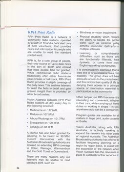 Overview of RPH Print Radio services
