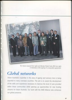 Research and development networks with international partners