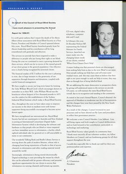 Annual wrap up of activities from President John Chatterton