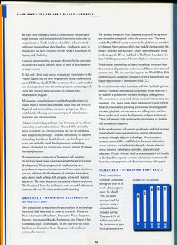 CEO's report on yearly activities and achievements