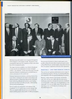CEO's report on yearly activities and achievements