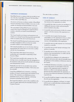 Corporate governance and Code of Conduct