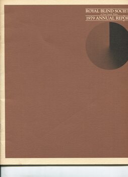 Brown front cover with circle graduating from brown to black