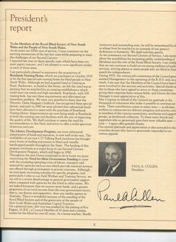 President's report with portrait of Paul Cullen