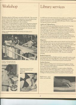 Update on Workshop and Library Services with photos
