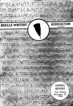 Image of a Braille page with black and white writing