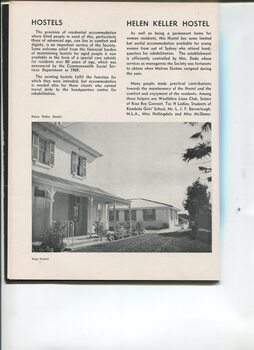 Hostel update and image of Helen Keller hostel