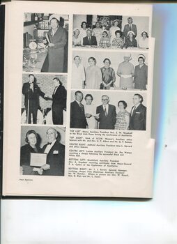 Images of various auxiliary gatherings and presentations