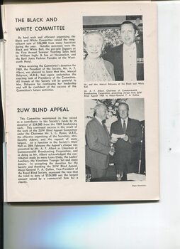 Black and White Committee and 2UW Blind Appeal updates with images