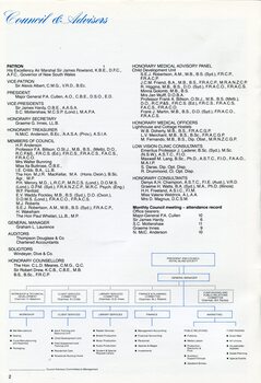 Board and Honorary positions and organisational chart