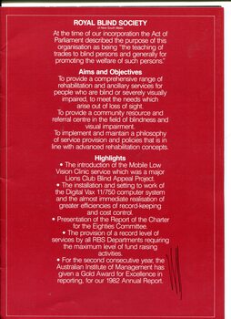 Aims, Objectives and Highlights
