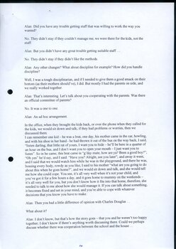 Transcription of interview with former Matron Esme Dunnell