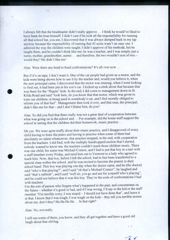 Transcription of interview with former Matron Esme Dunnell