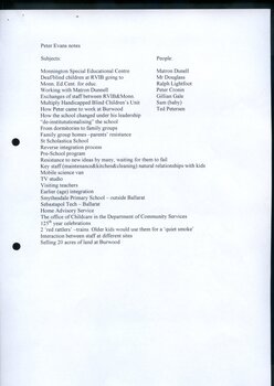 Transcription of interview with educator Peter Evans