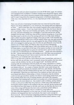 Transcription of interview with educator Peter Evans
