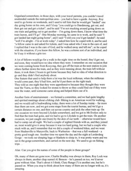 Transcription of interview with Harry Worland
