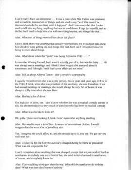Transcription of interview with Trudi Westh