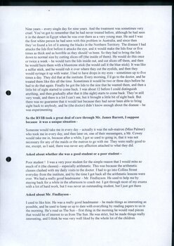 Transcription of audio interview with Violet Arnett