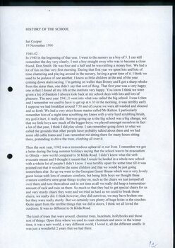 Transcription of audio interview with Ian Cooper
