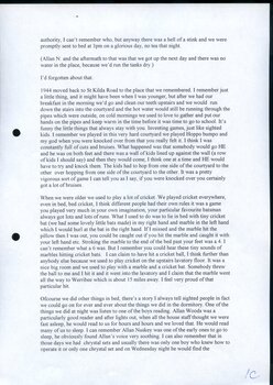 Transcription of audio interview with Ian Cooper
