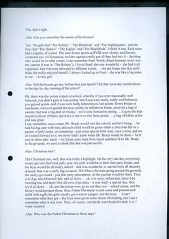 Transcription of audio interview with Carol Baxter