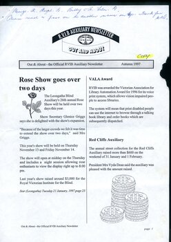 Digital version of Out and About newsletter