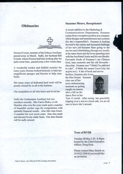 Digital version of Out and About newsletter