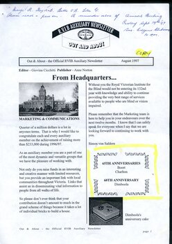 Digital version of Out and About newsletter
