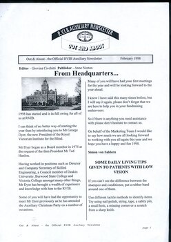 Digital version of Out and About newsletter