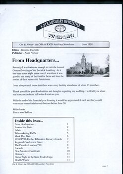 Digital version of Out and About newsletter