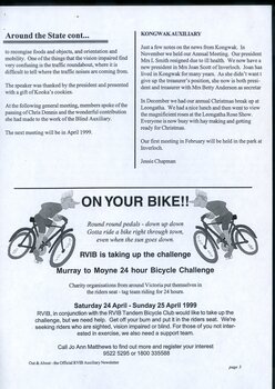 Digital version of Out and About newsletter