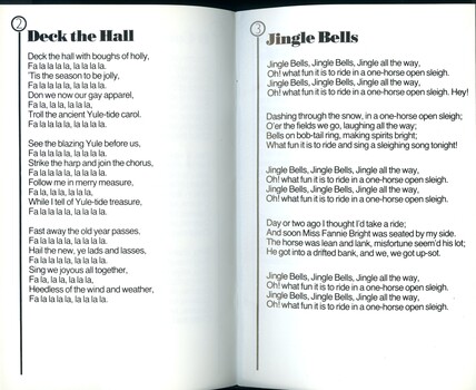 Words to Deck the Hall and Jingle Bells