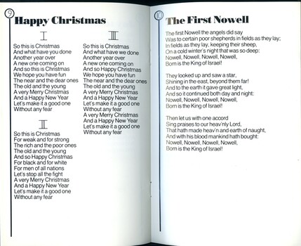 Words to Happy Christmas and The First Nowell