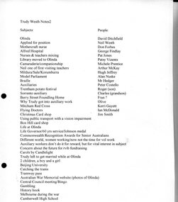 Transcription of interview with Trudi Westh