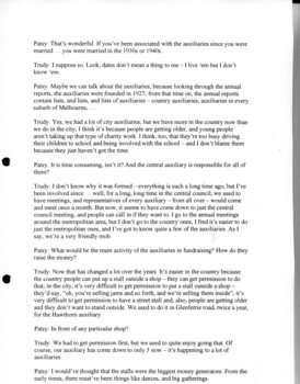 Transcription of interview with Trudi Westh