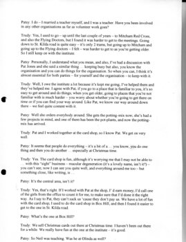 Transcription of interview with Trudi Westh