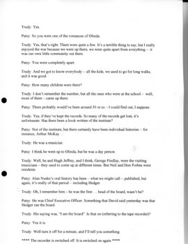 Transcription of interview with Trudi Westh